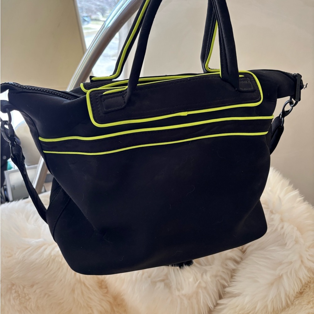 Black and Neon Green Women's Bag